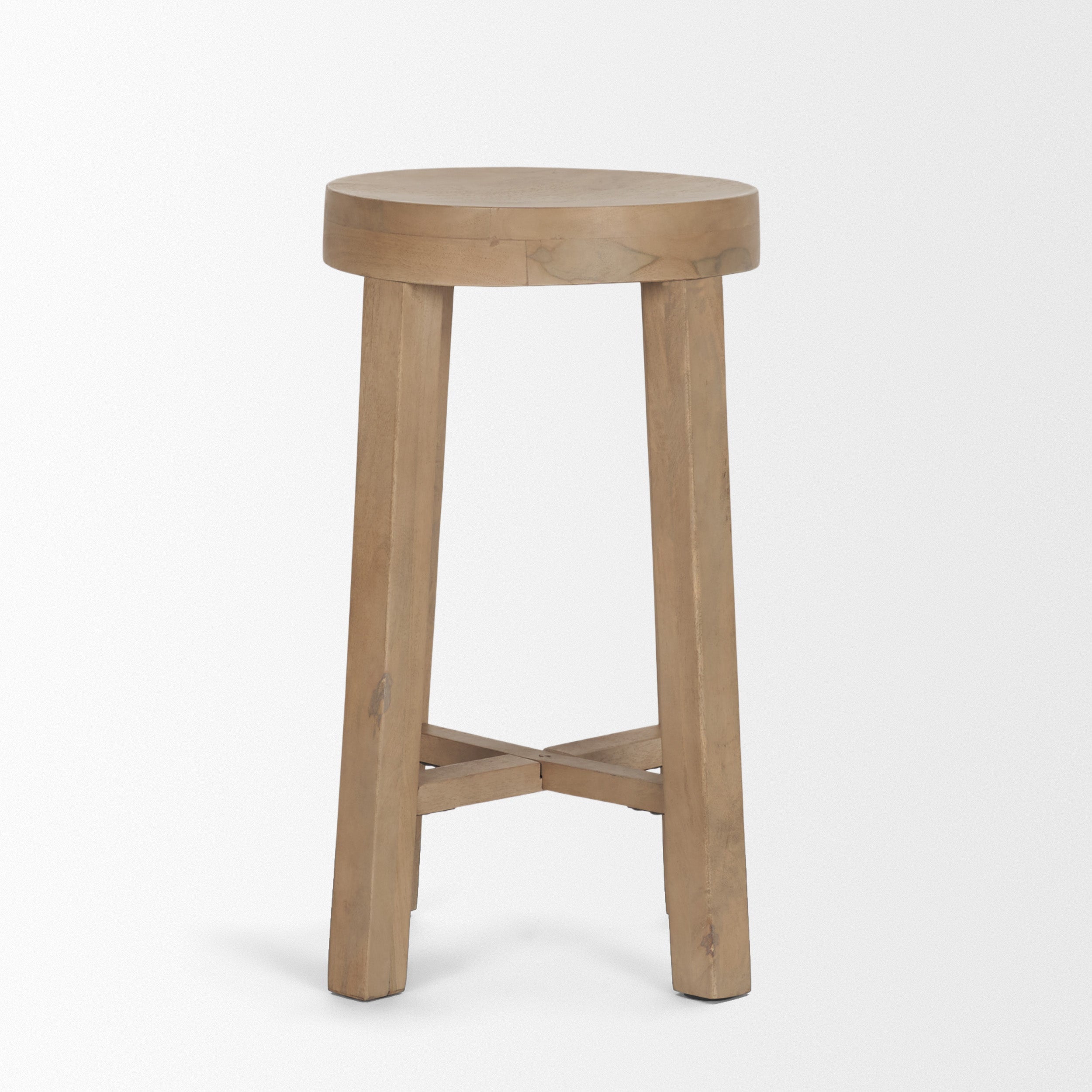 Brahma Wood Seat Counter Stool
