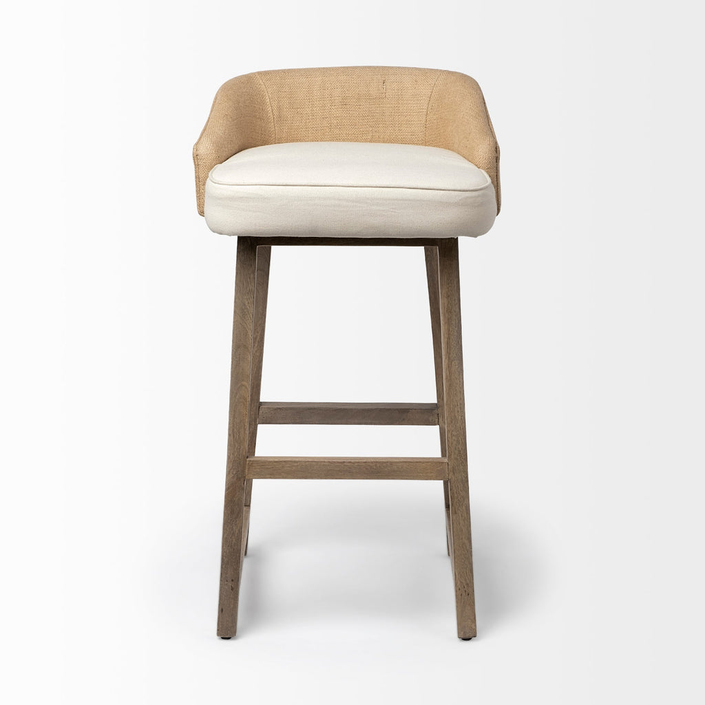 Monmouth Fabric/Jute Seat Counter Stool