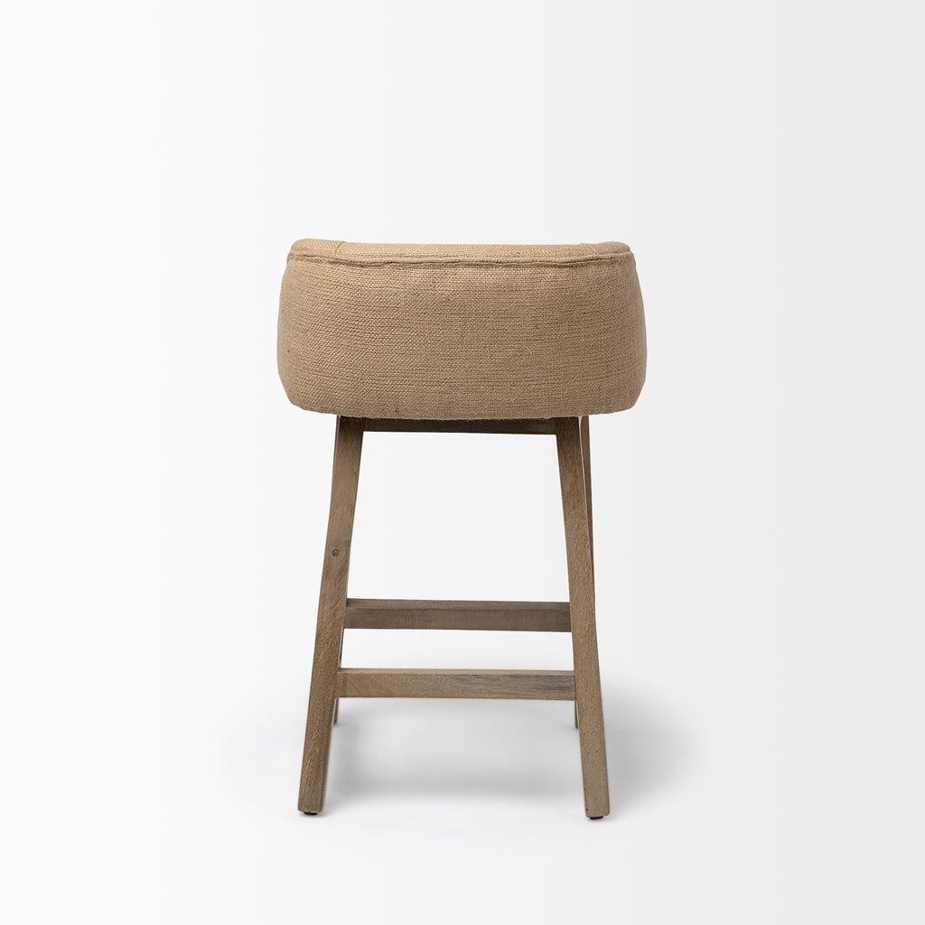 Monmouth Fabric/Jute Seat Counter Stool