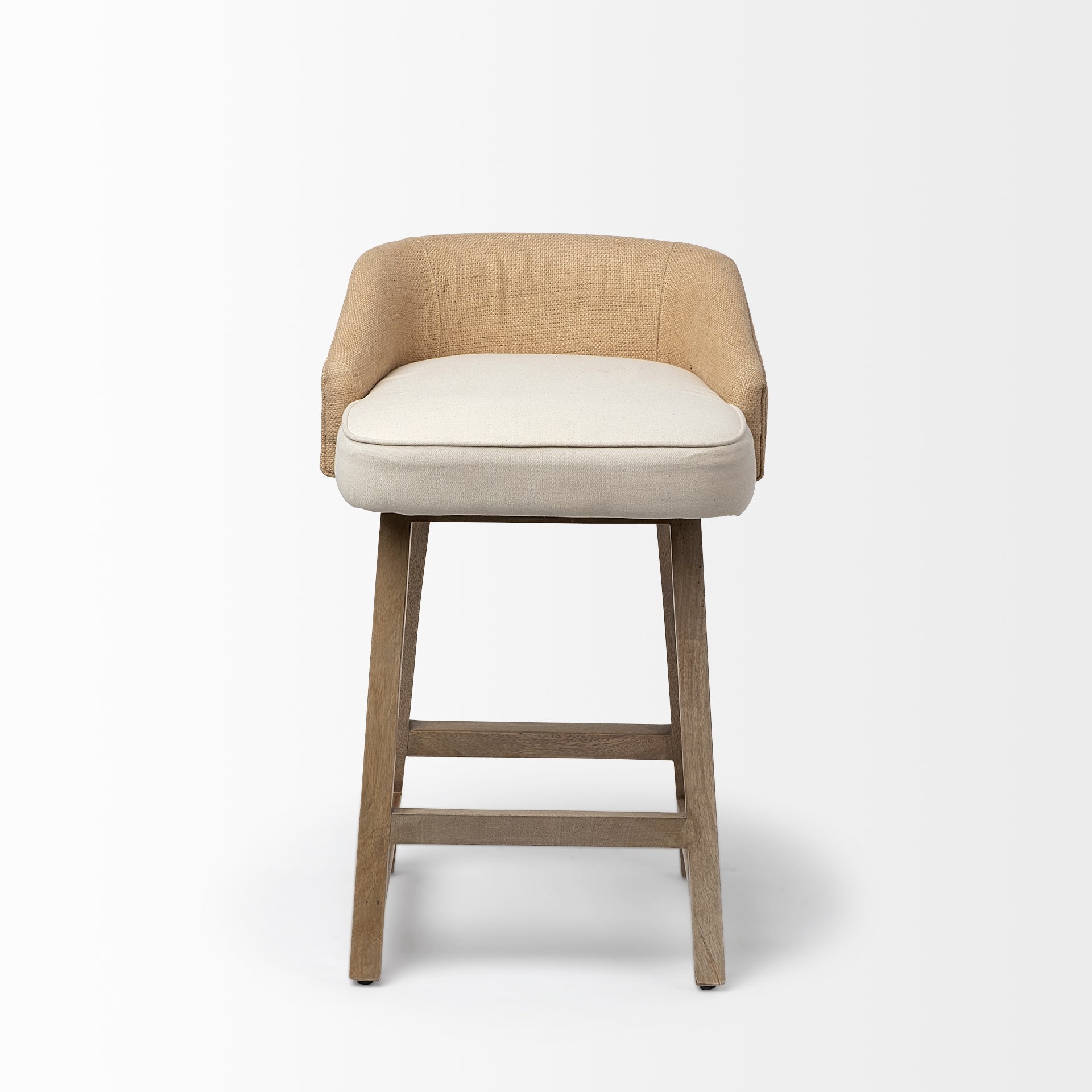 Monmouth Fabric/Jute Seat Counter Stool