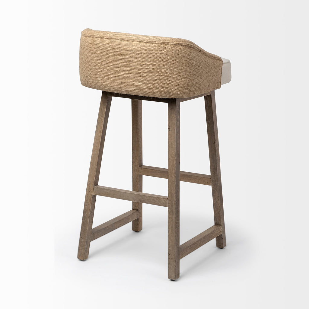 Monmouth Fabric/Jute Seat Counter Stool