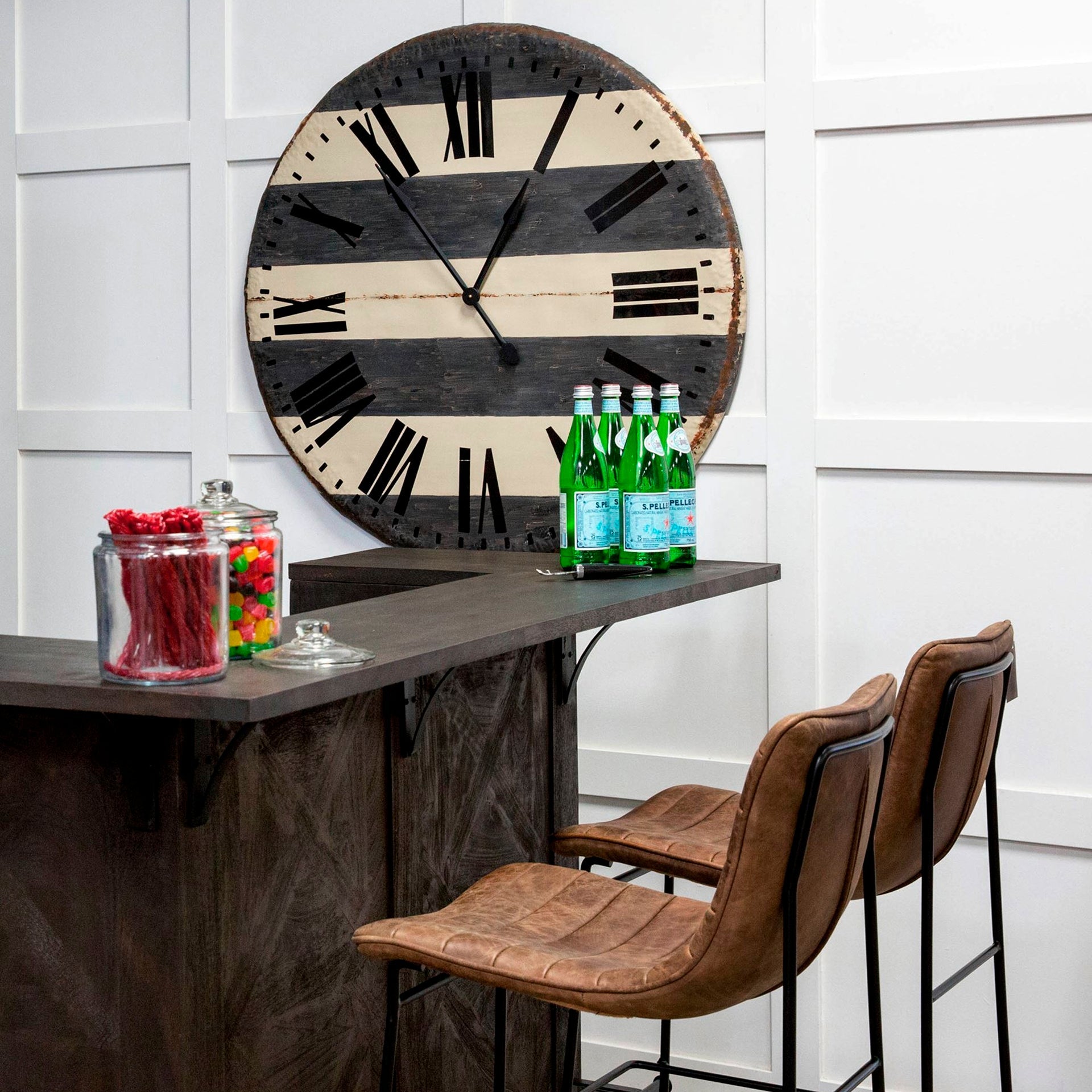 Meritt Leather Seat Bar Stool