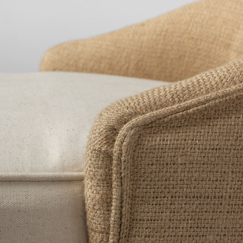 Monmouth Fabric/Jute Seat Counter Stool