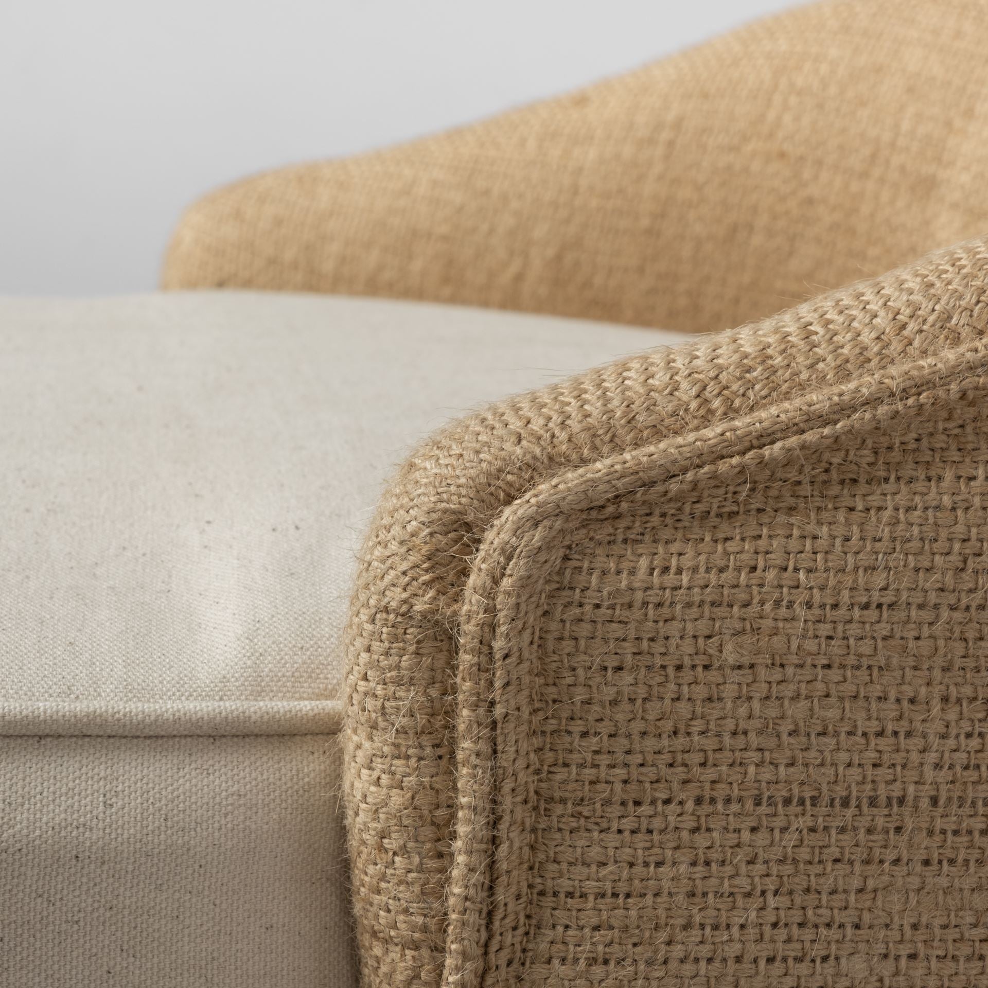 Monmouth Fabric/Jute Seat Counter Stool