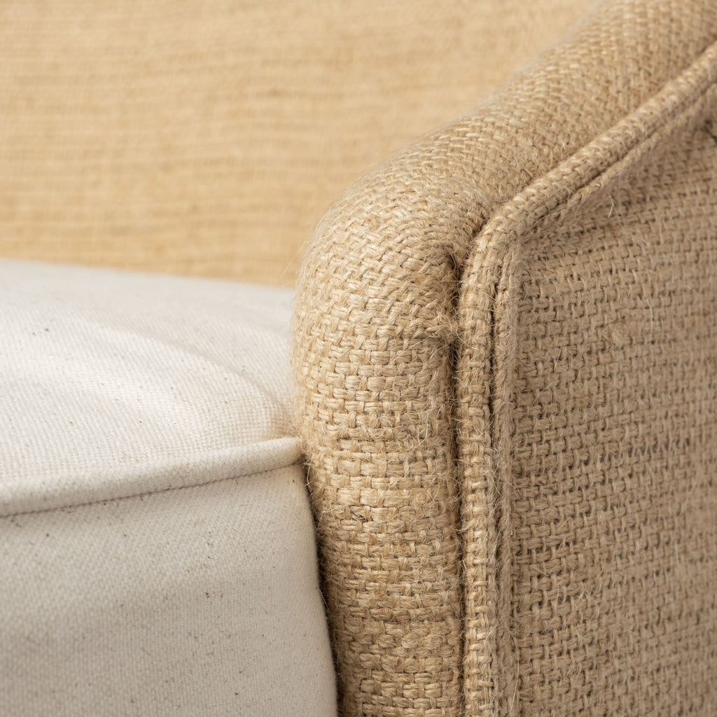 Monmouth Fabric/Jute Seat Counter Stool