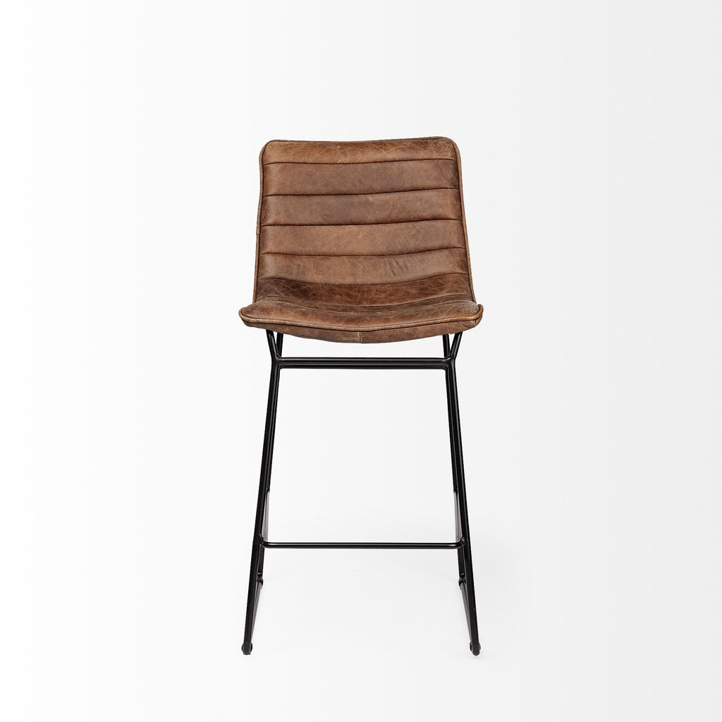 Meritt Leather Seat Bar Stool