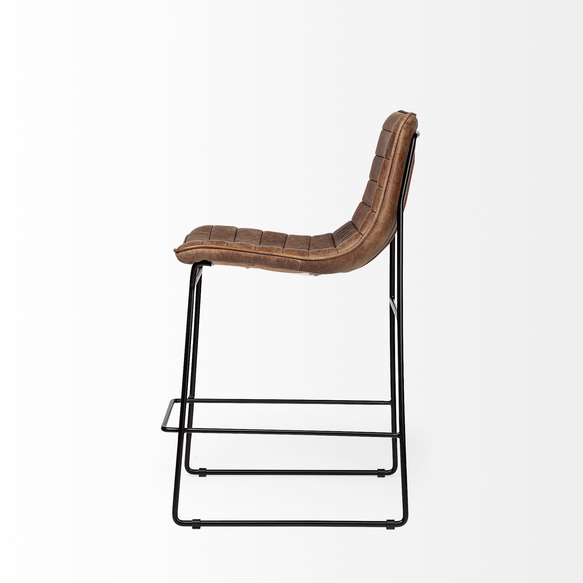 Meritt Leather Seat Bar Stool