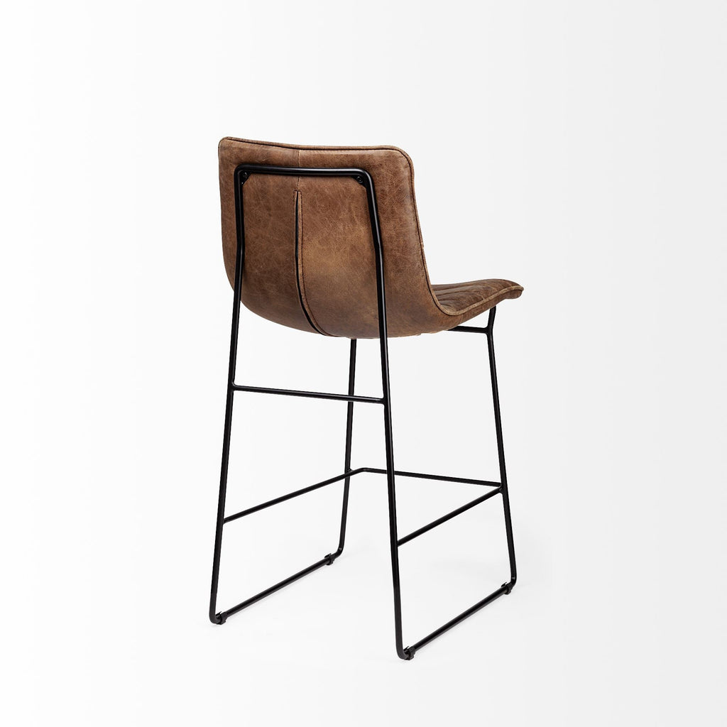 Meritt Leather Seat Bar Stool