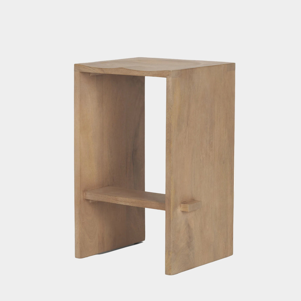 Aida Wood Seat Counter Stool