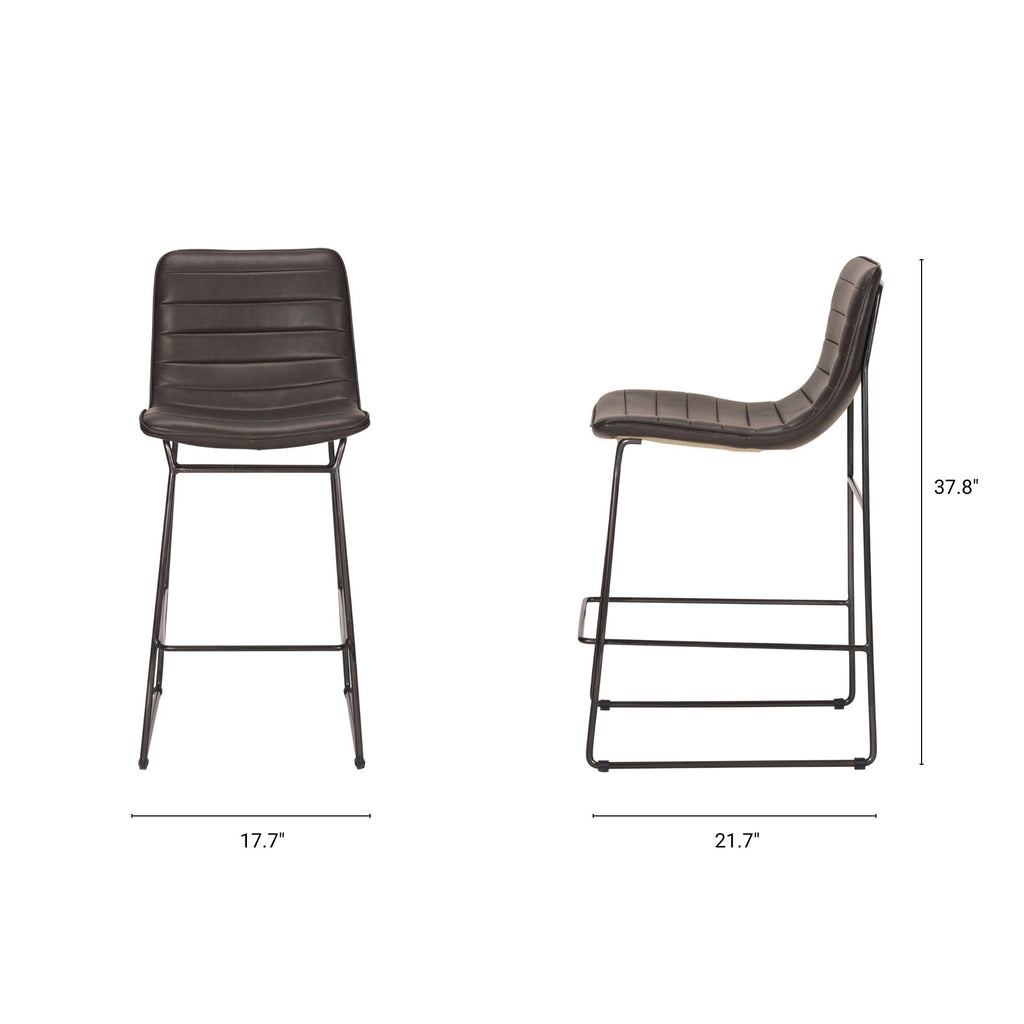 Meritt Leather Seat Bar Stool