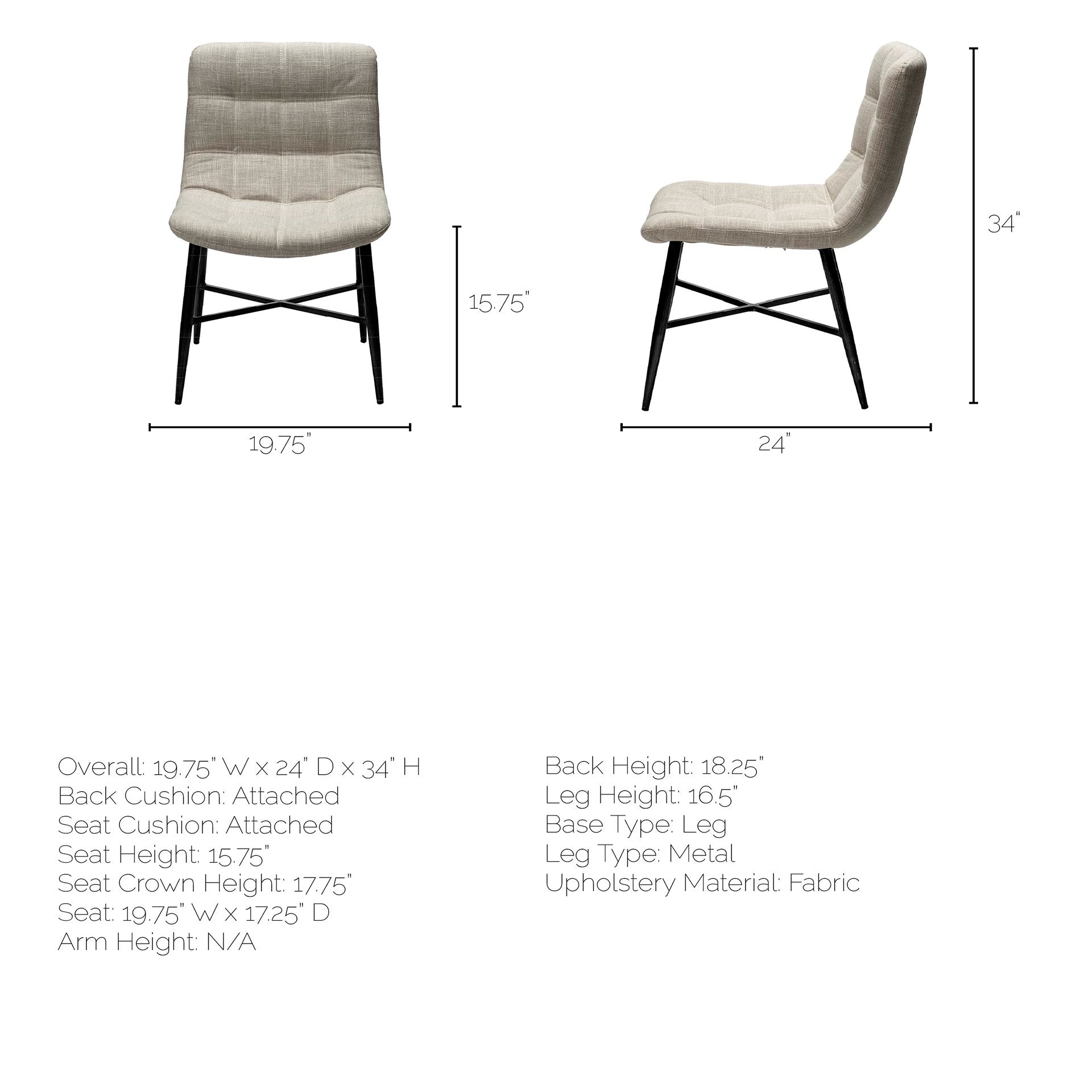 Barrow Fabric Dining Chair