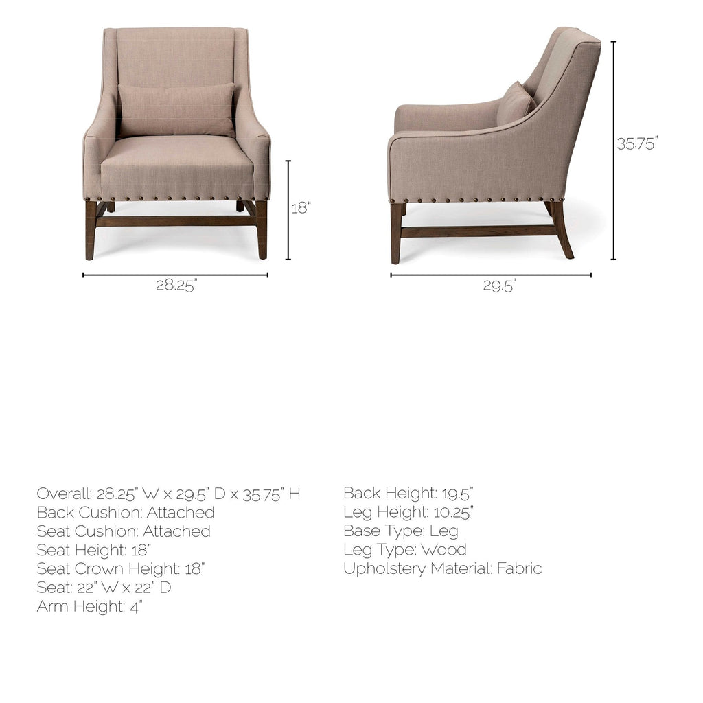 Kensington Upholstered Accent Chair