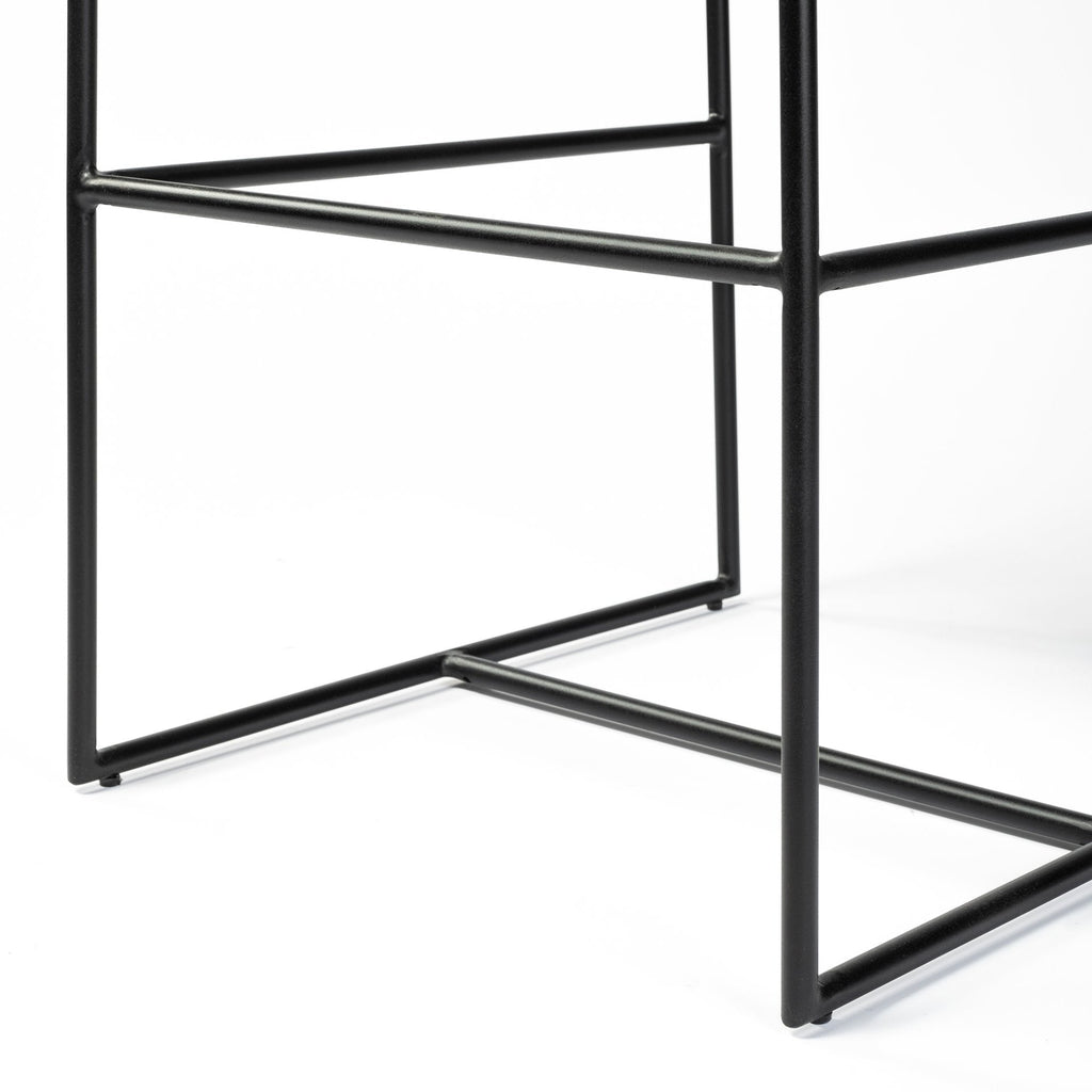 Stamford Leather Commercial-Grade Bar Stool