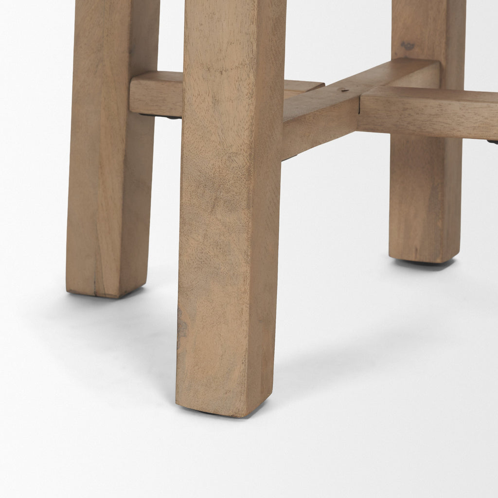 Brahma Wood Seat Counter Stool