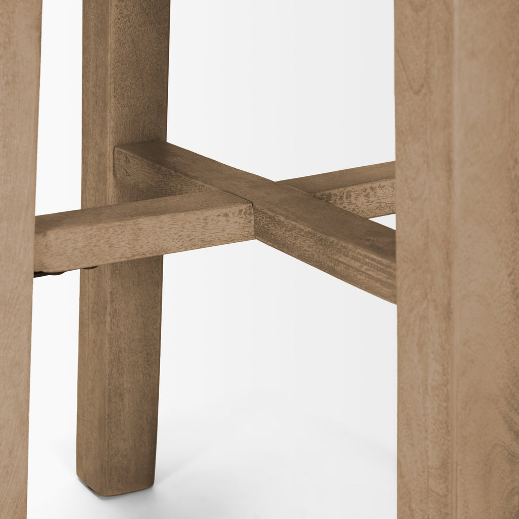 Brahma Wood Seat Bar Stool