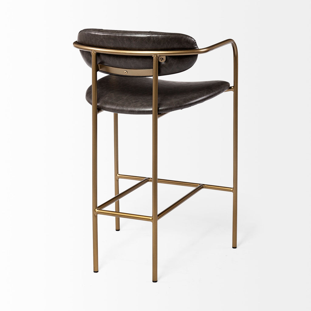 Parker Faux Leather Seat Counter Stool