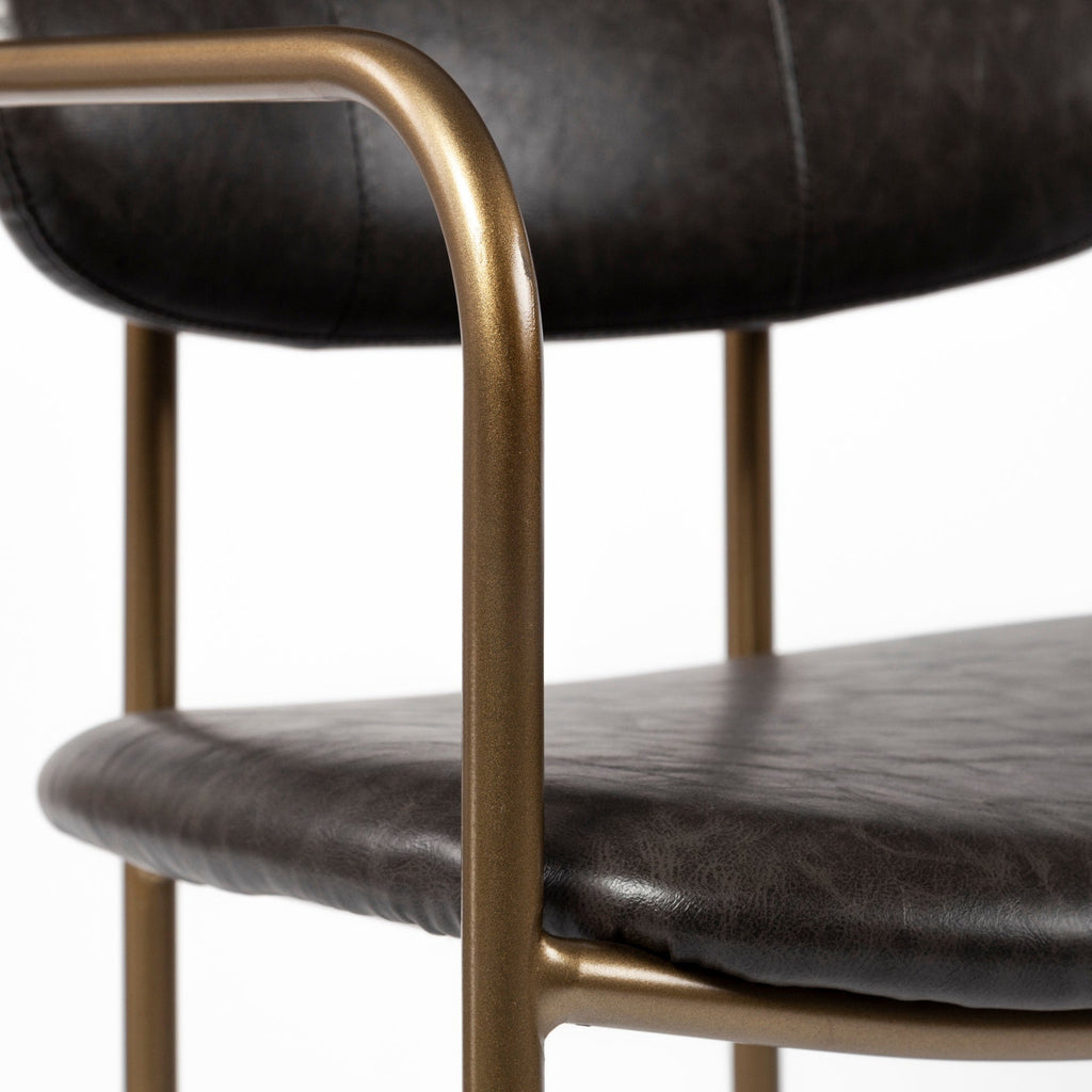 Parker Faux Leather Seat Counter Stool