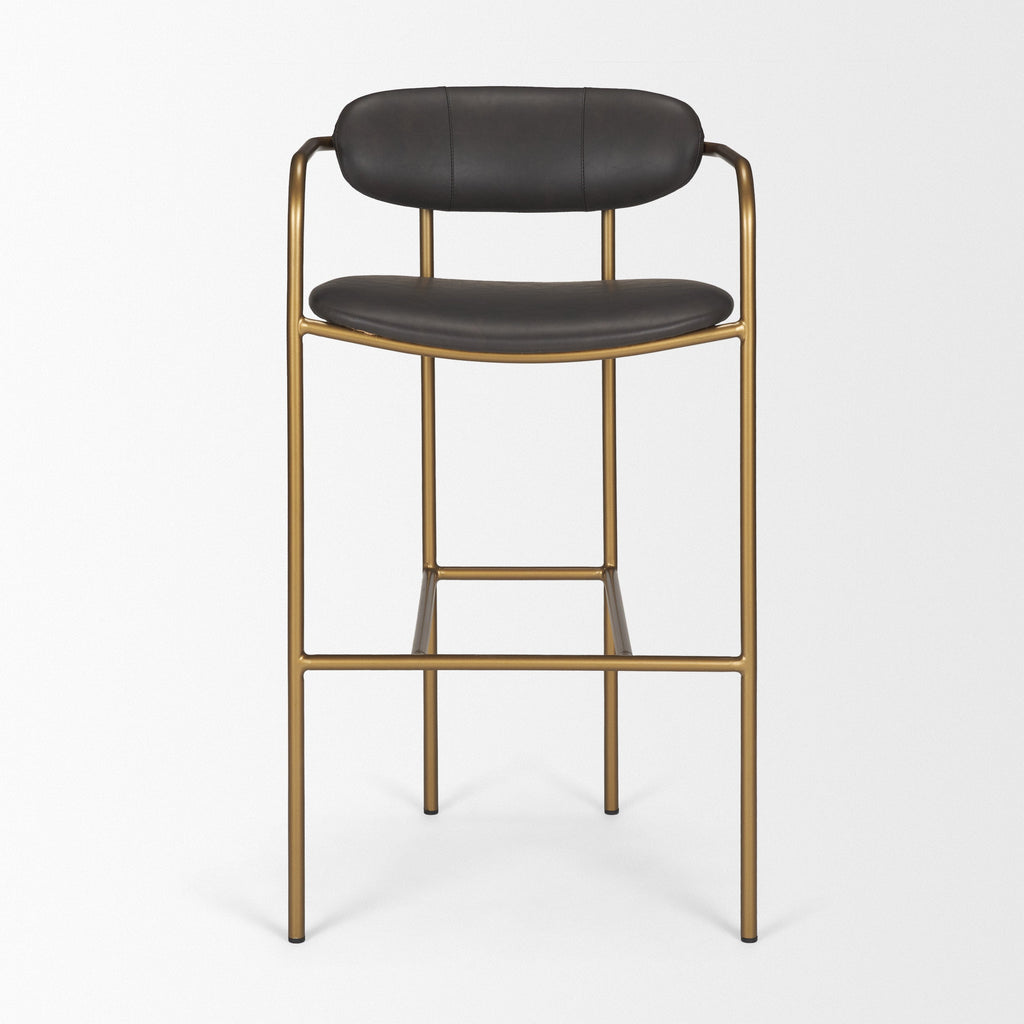 Parker Leather Seat Bar Stool