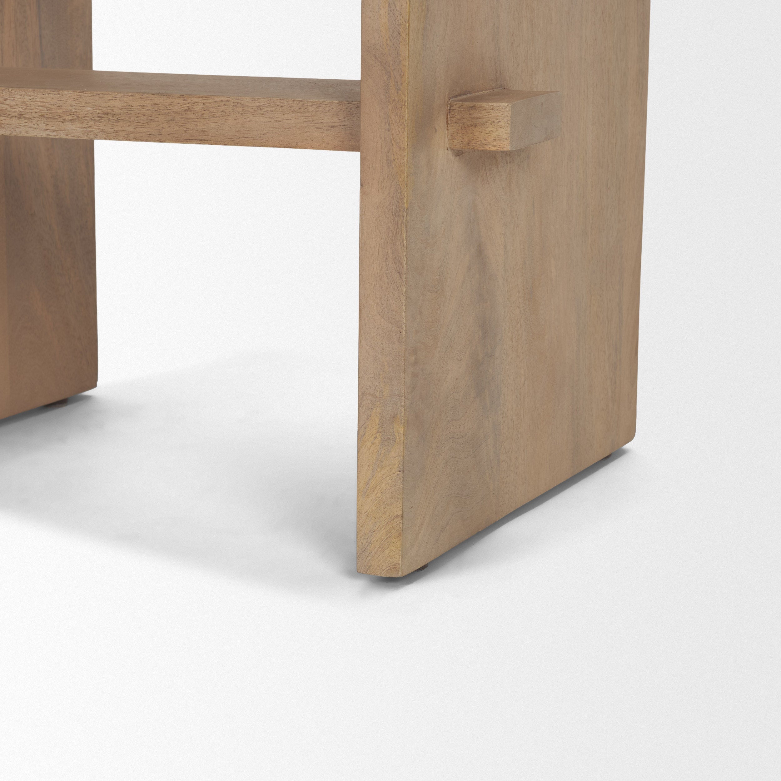 Aida Wood Seat Counter Stool