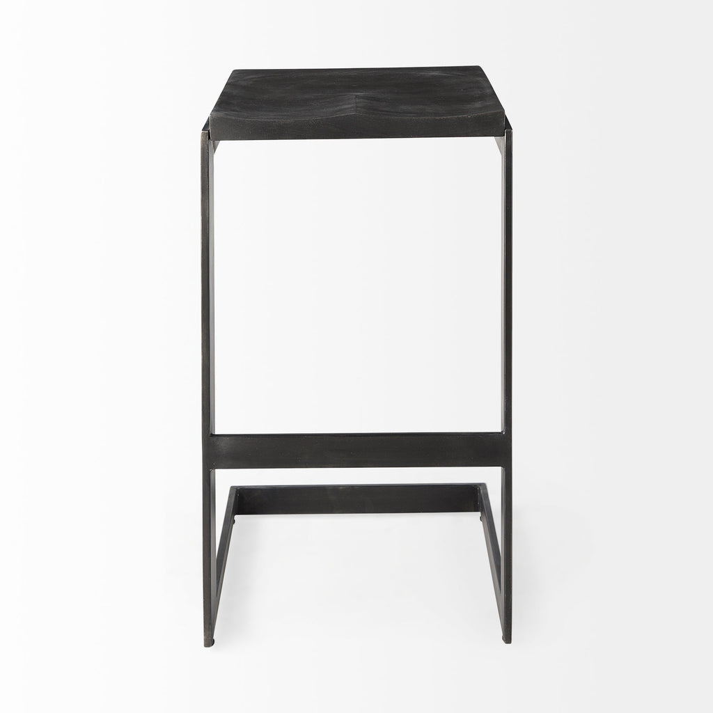 Kiran Wood Seat Bar/Counter Stool