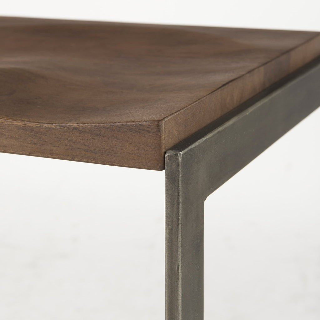 Kiran Wood Seat Bar/Counter Stool