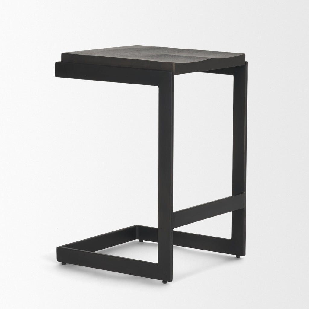 Kiran Wood Seat Bar/Counter Stool