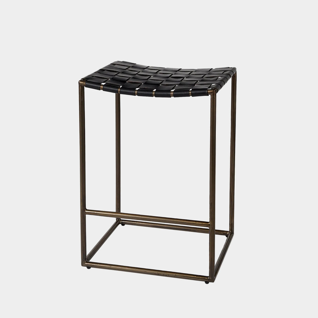 Clarissa Leather Seat Counter Stool