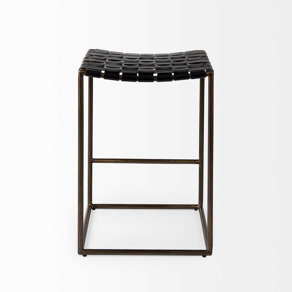 Clarissa Leather Seat Counter Stool