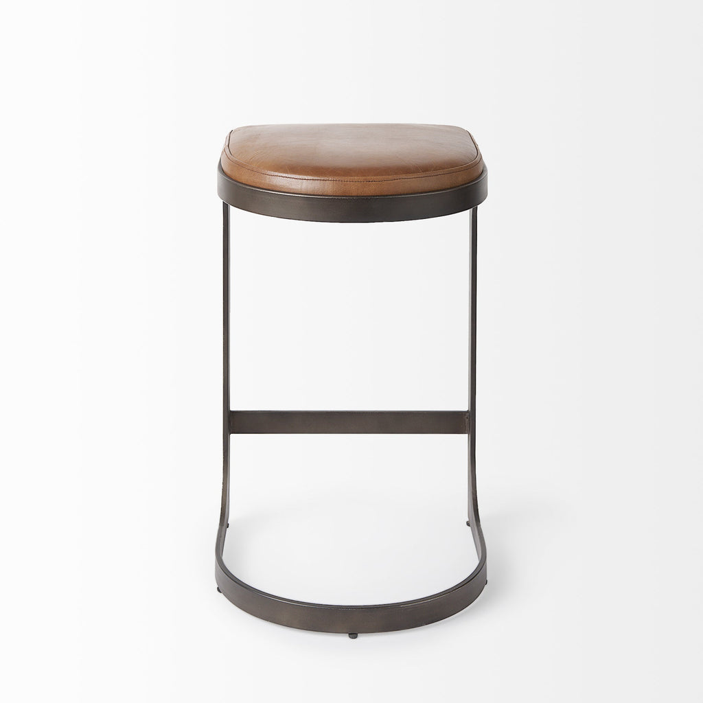 Tyson Leather Seat Stool