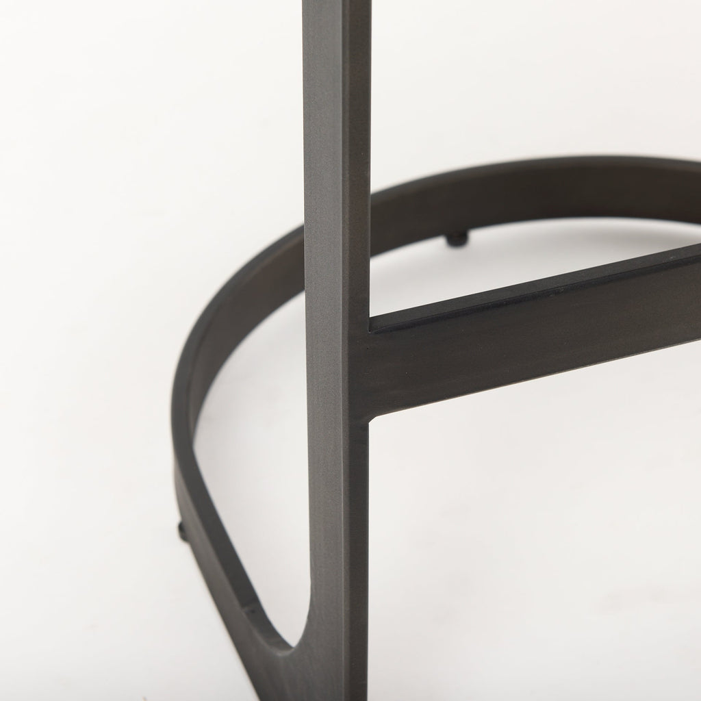 Tyson Leather Seat Stool