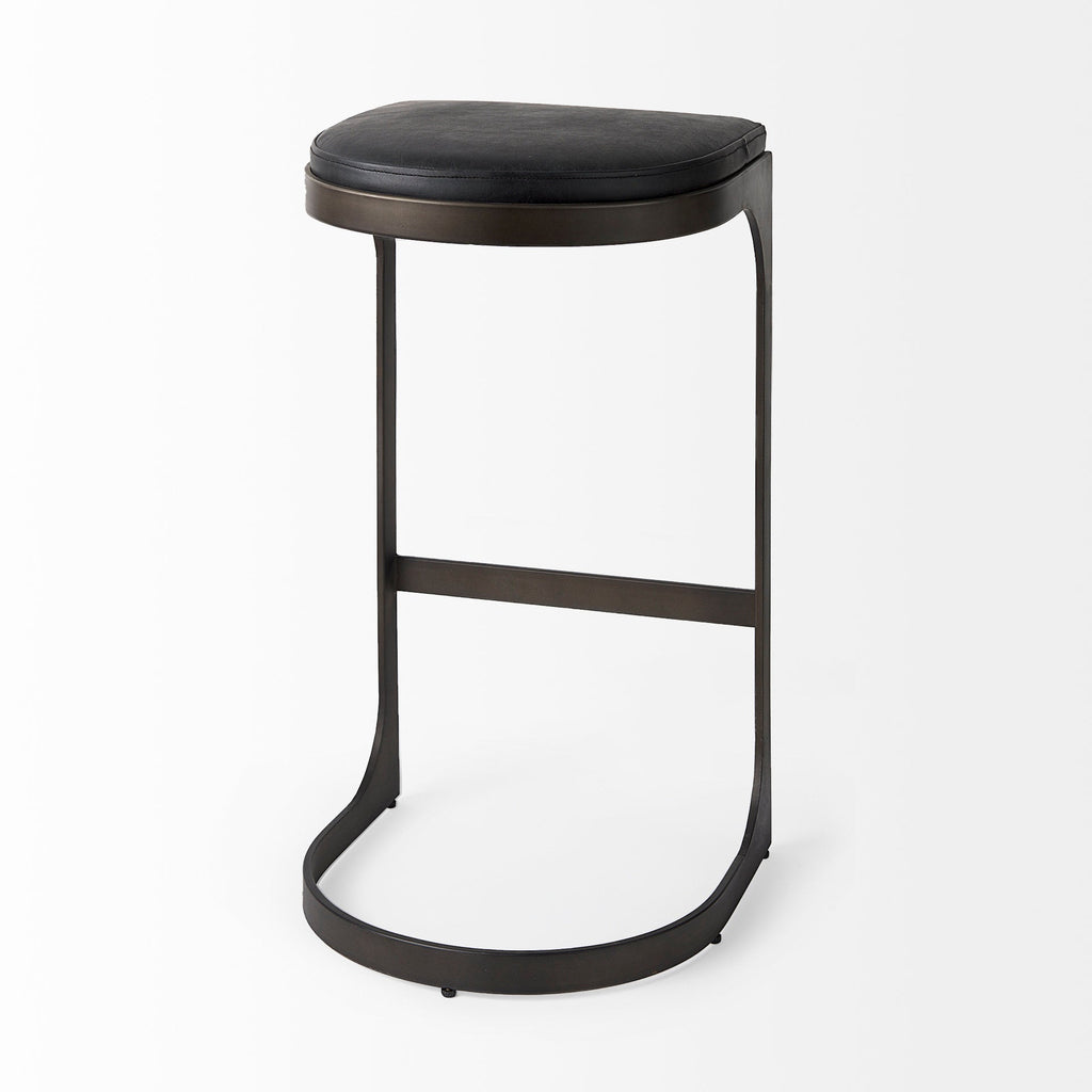 Tyson Leather Seat Stool