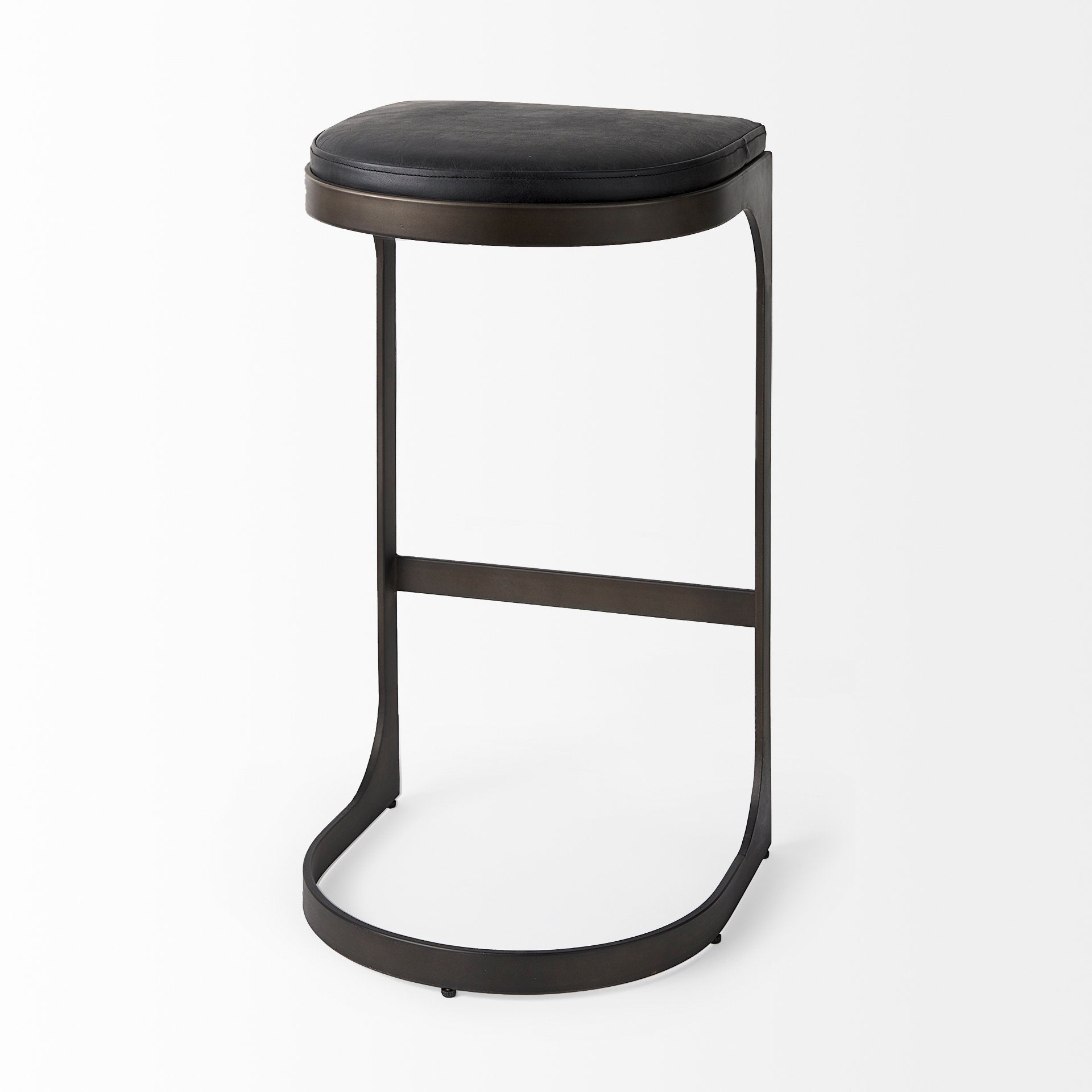 Tyson Leather Seat Stool