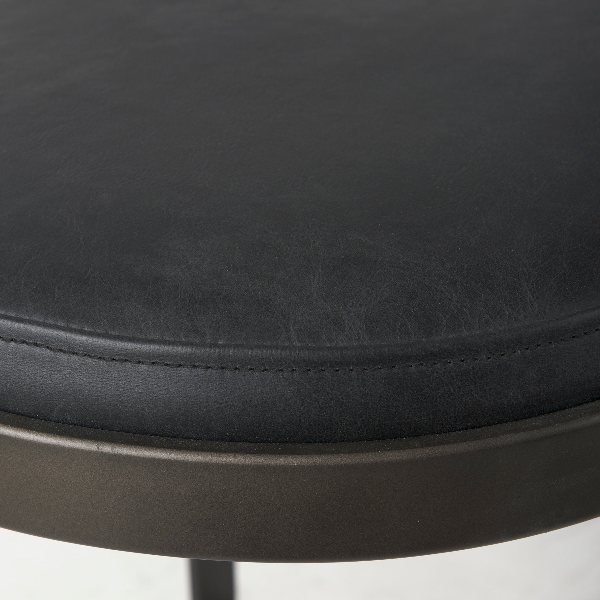 Tyson Leather Seat Stool
