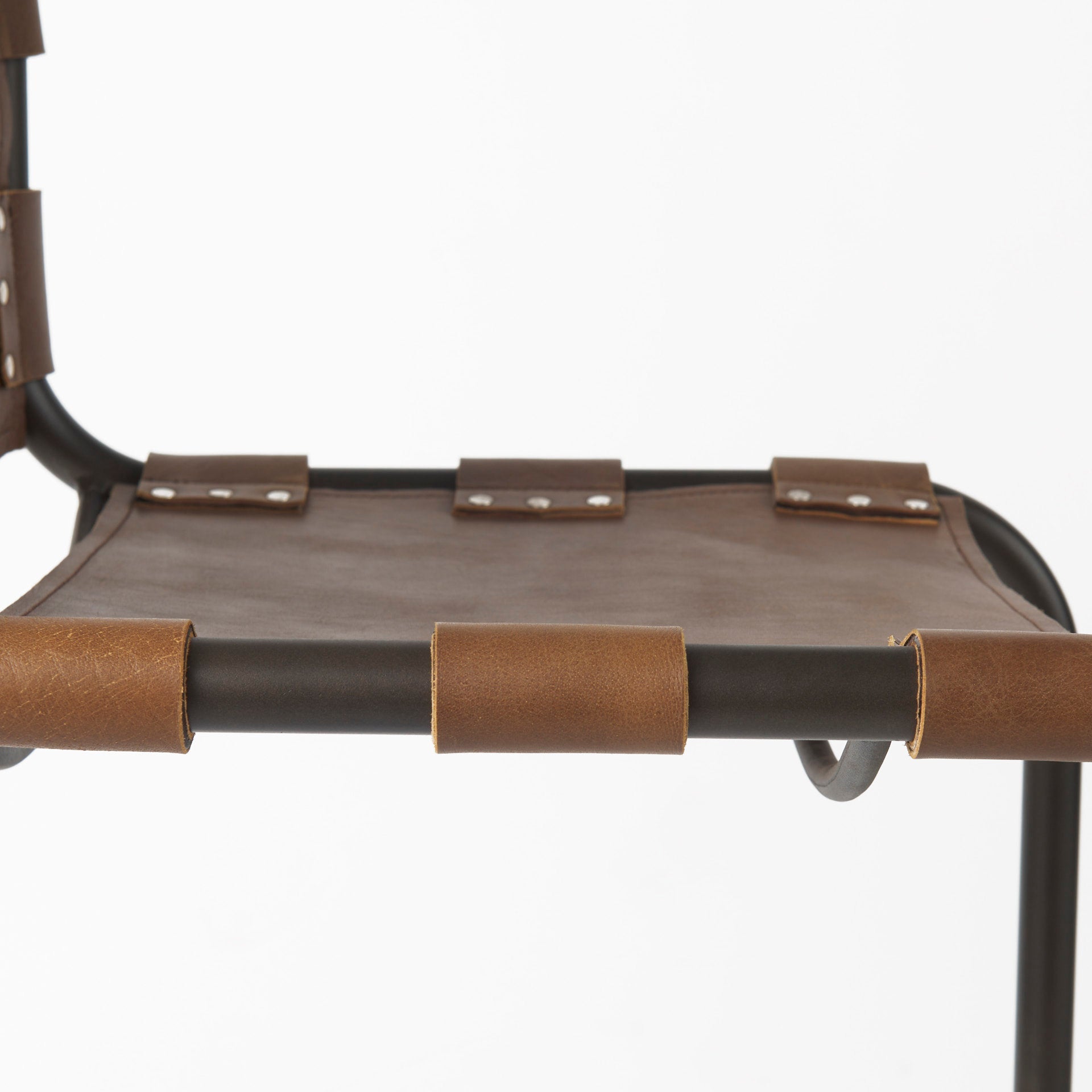Berbick Leather Seat Counter Stool