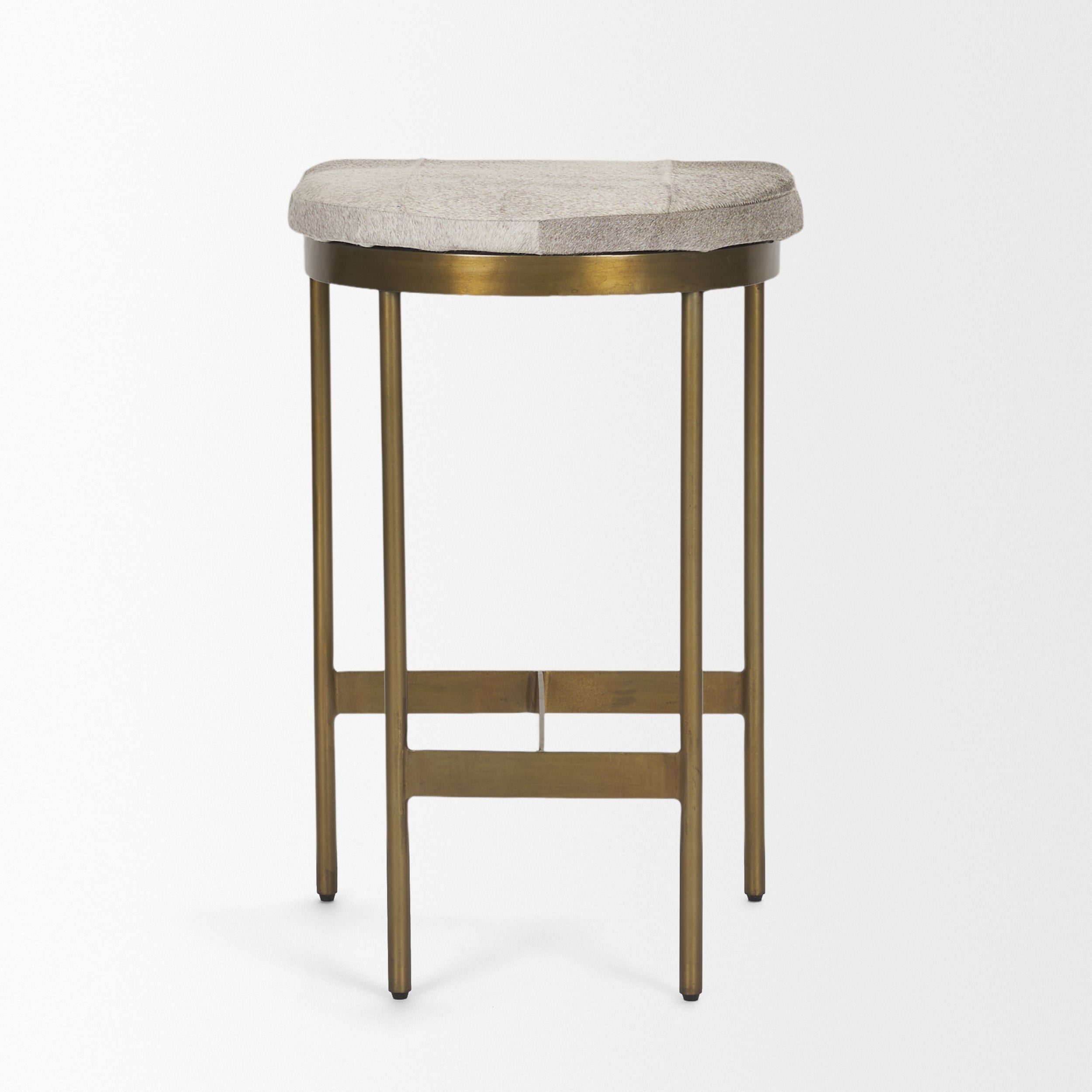 Millie Cow Hide Seat Counter Stool