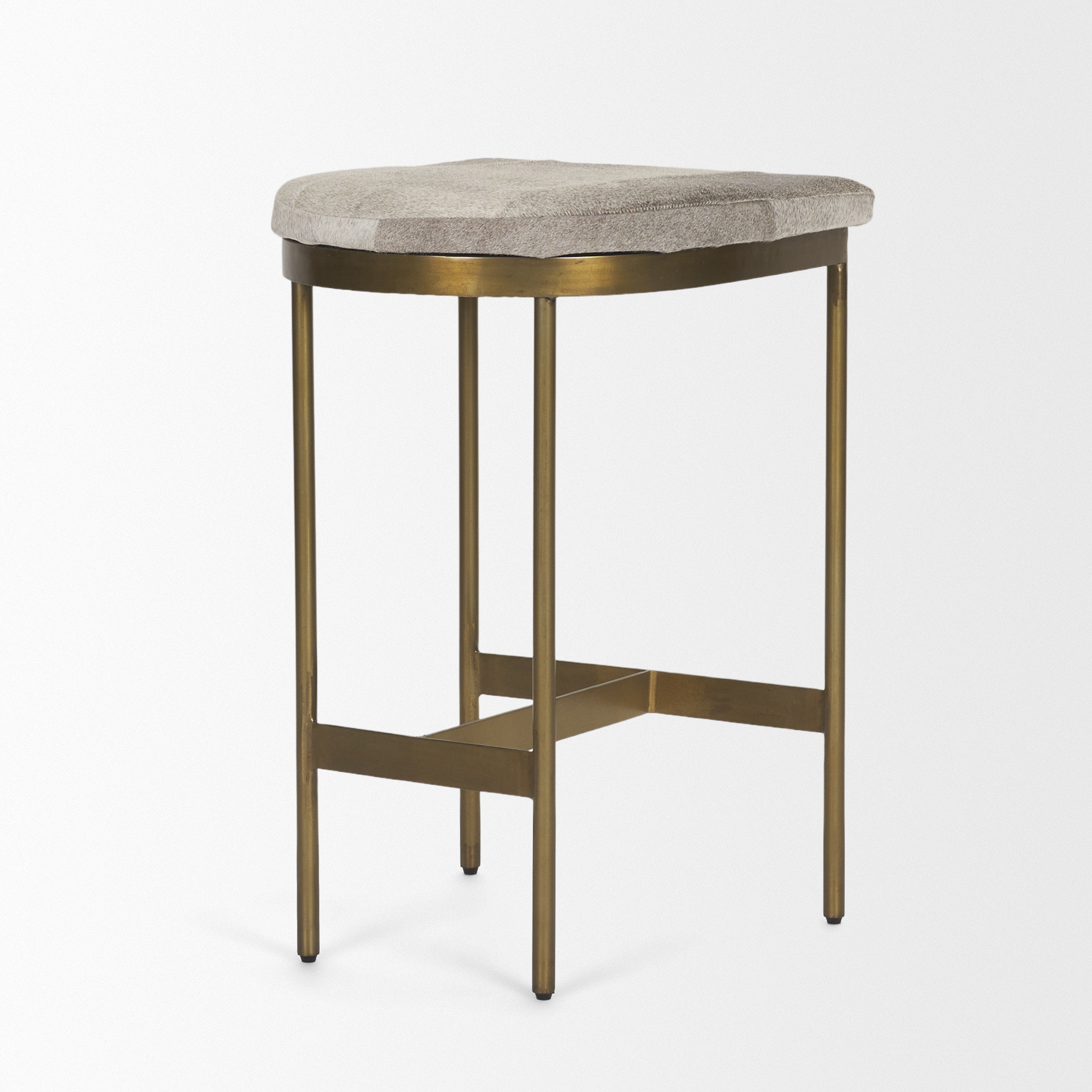 Millie Cow Hide Seat Counter Stool