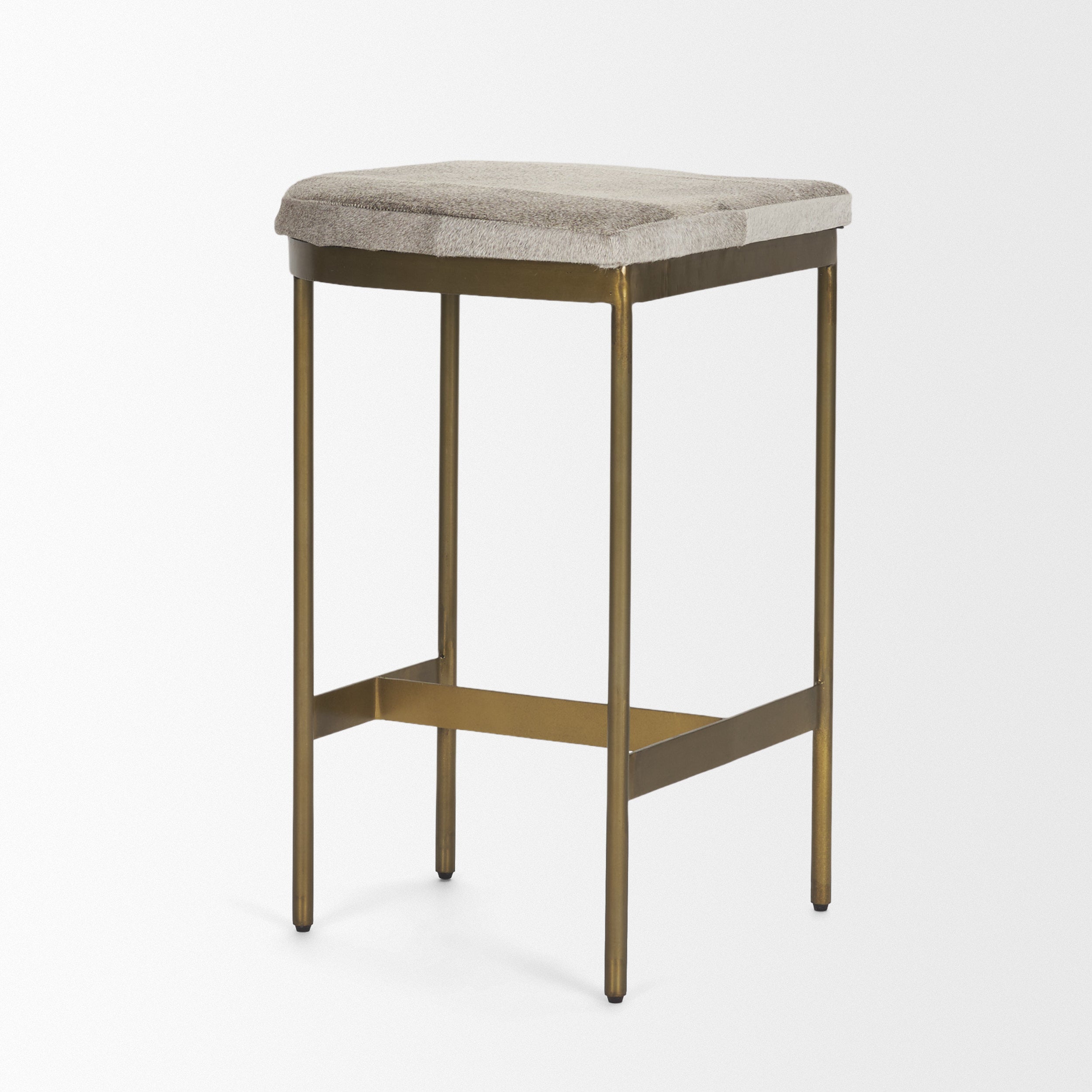Millie Cow Hide Seat Counter Stool