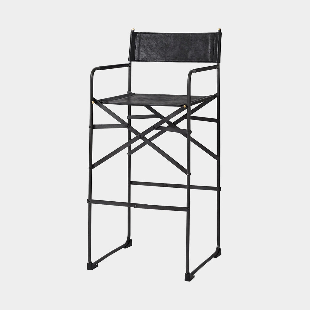 Direttore Leather Seat Bar Stool