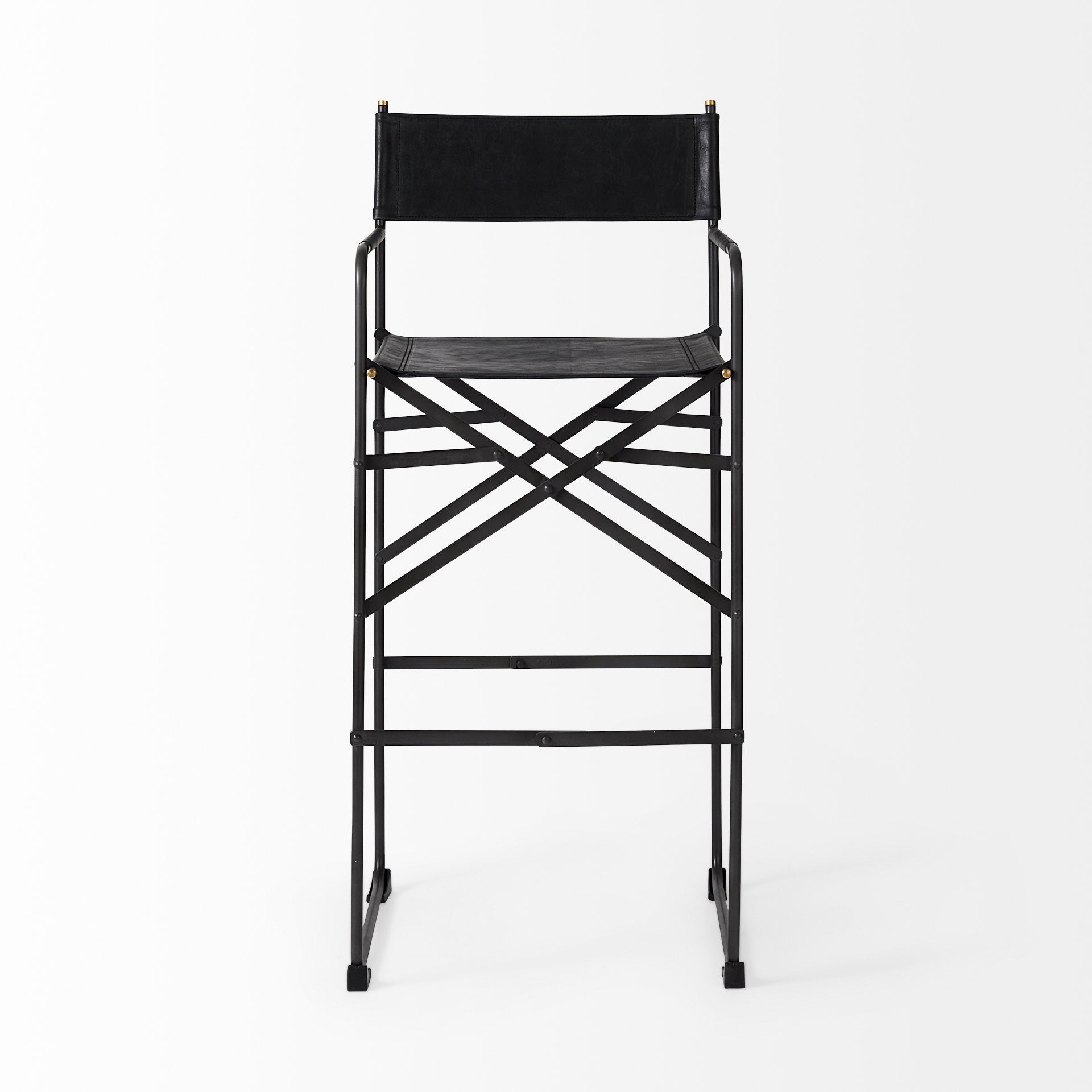 Direttore Leather Seat Bar Stool