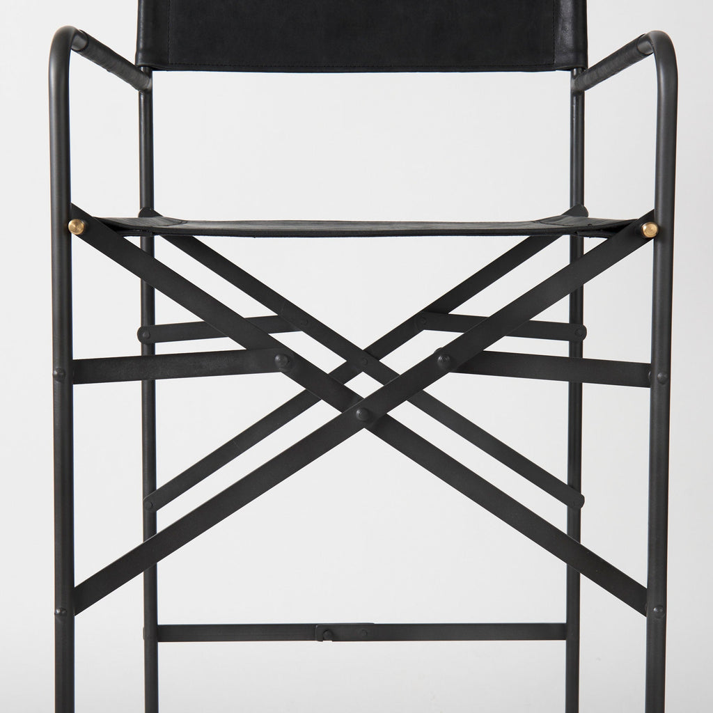 Direttore Leather Seat Bar Stool