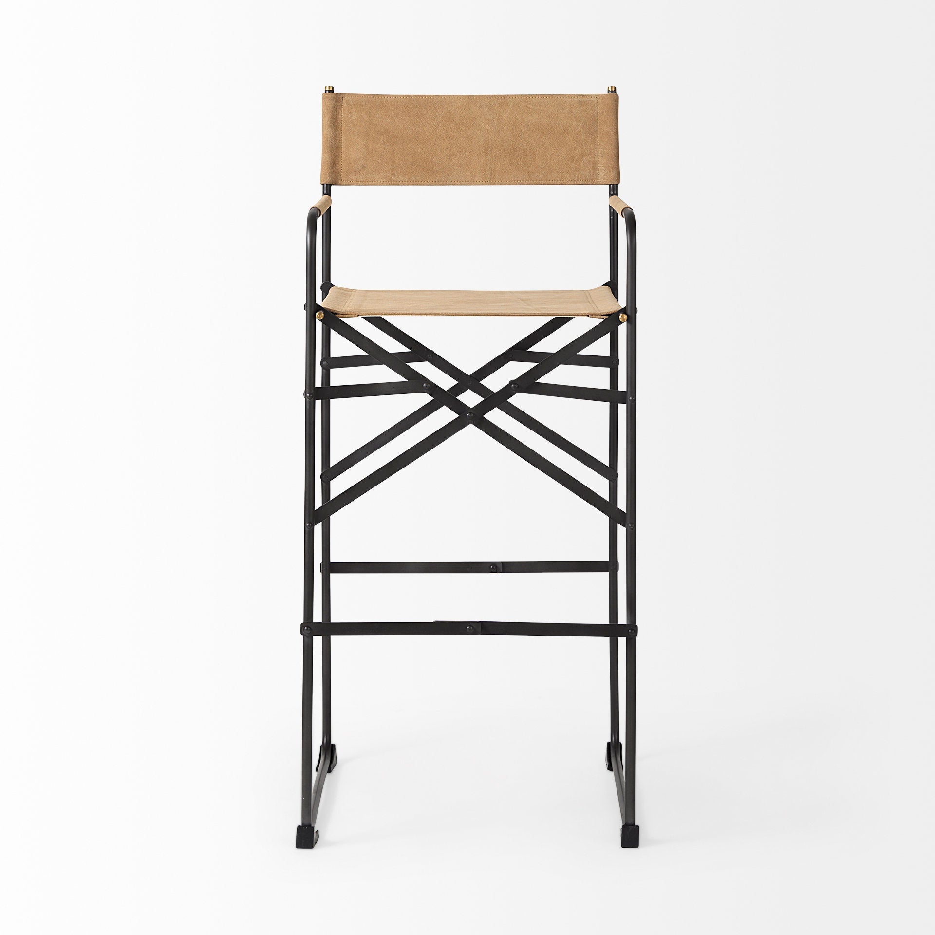 Direttore Leather Seat Bar Stool
