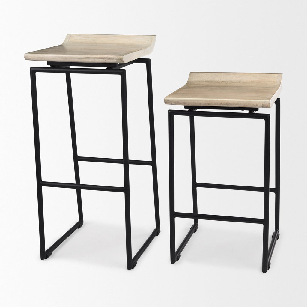Givens Wood Seat Counter Stool