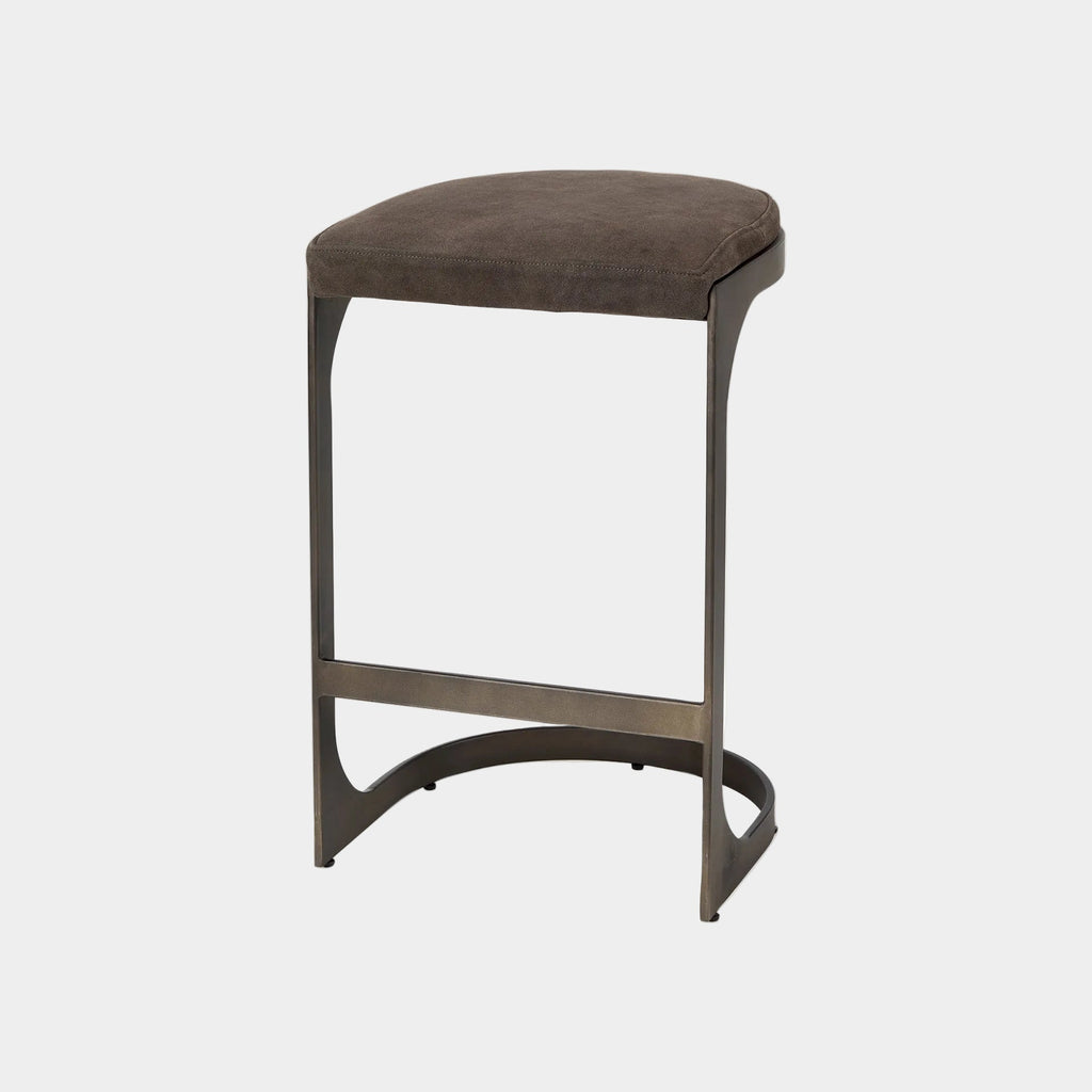 Tyson Suede Seat Counter Stool