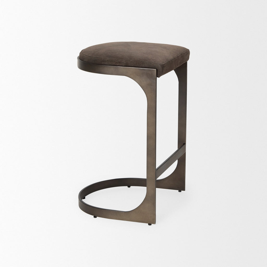 Tyson Suede Seat Counter Stool
