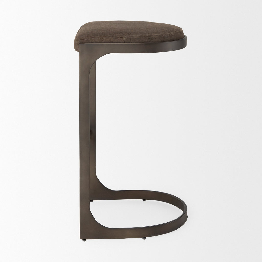 Tyson Suede Seat Bar Stool