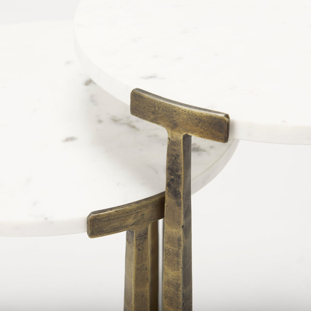 Atticus Marble Accent Table Set of 2