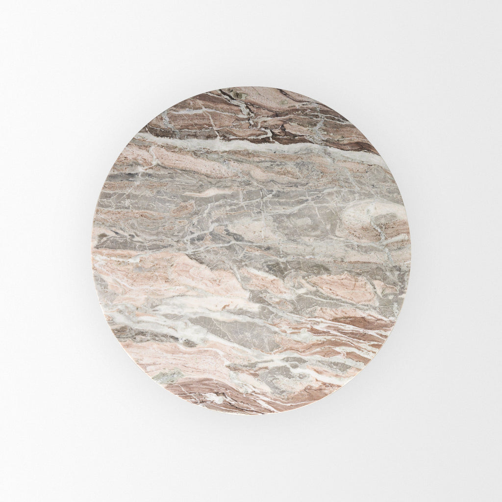 Allyson 42" Round Marble Dining Table