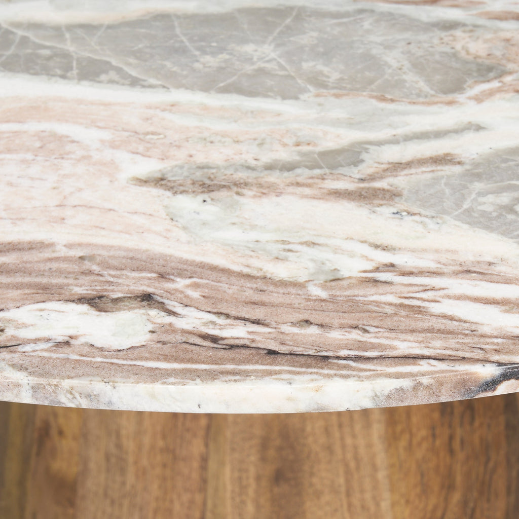 Allyson 42" Round Marble Dining Table