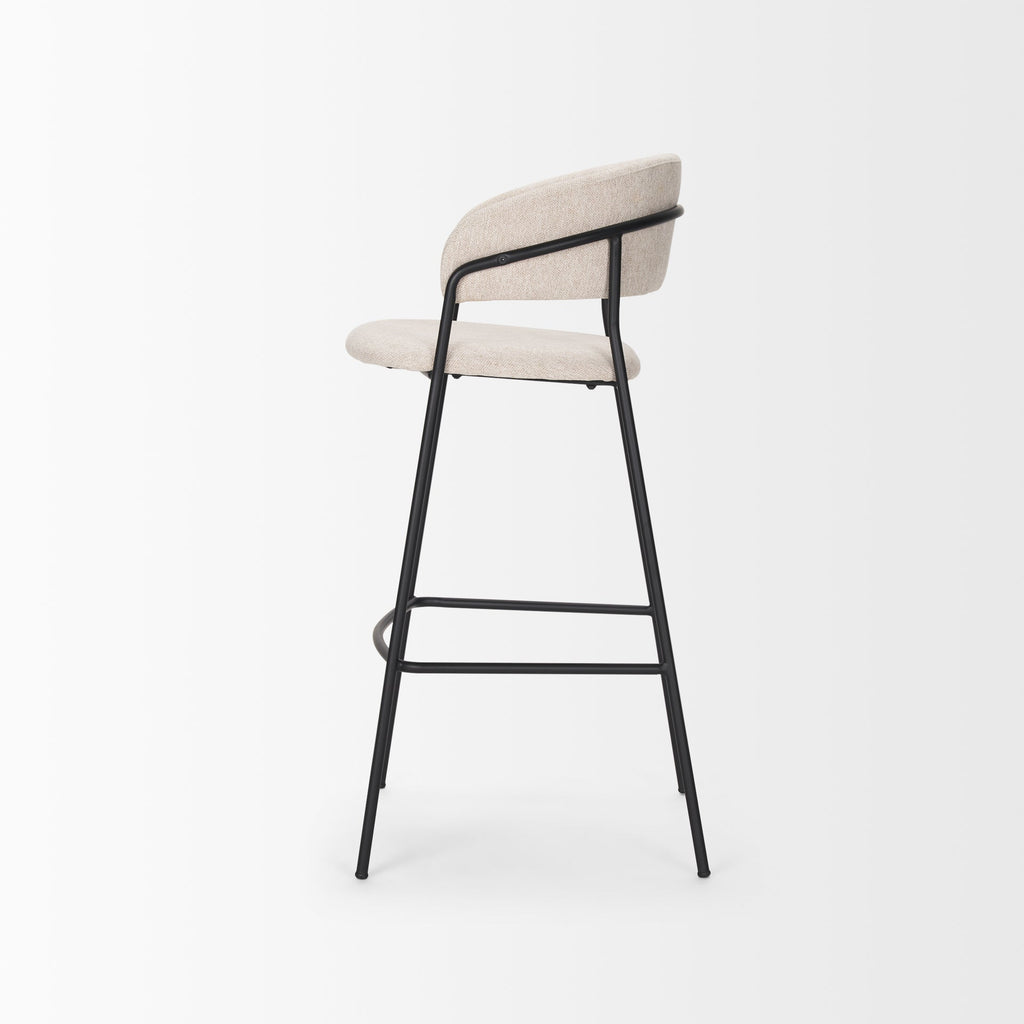 Carolyn Fabric Seat Bar Stool