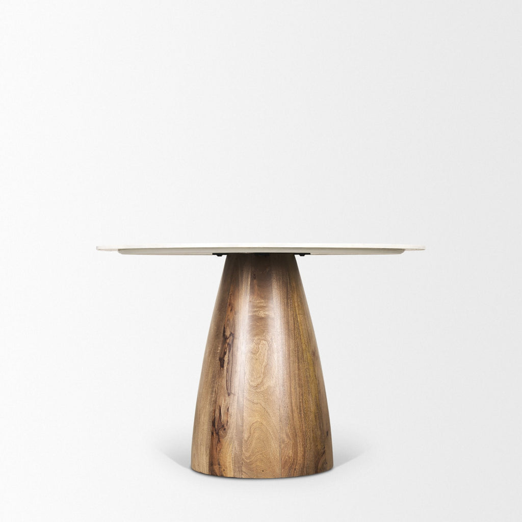 Allyson 42" Round Marble Dining Table
